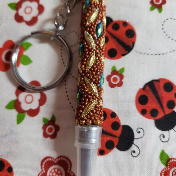 Beaded Ball Point keychain Pens You choose from 9 colors - Picture 9 of 9